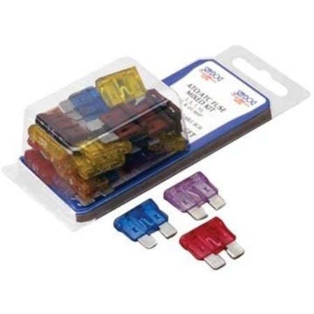 SEA DOG Automotive Fuse Kit, ATO Series, 30 Fuses Included 3 A to 20 A, Not Rated 445190-1